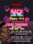 BACK TO THE GOOD TIMES HAPPY HOUR with CHRIS: Thursdays, 12PM to 8PM!