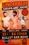 UNDERBEAR CROPS AND JOCKS with DJ CMR: Friday, 07/24/26 at 9:00 PM! BEAR ALLEY! Free Clothes Check! $6 Cover.