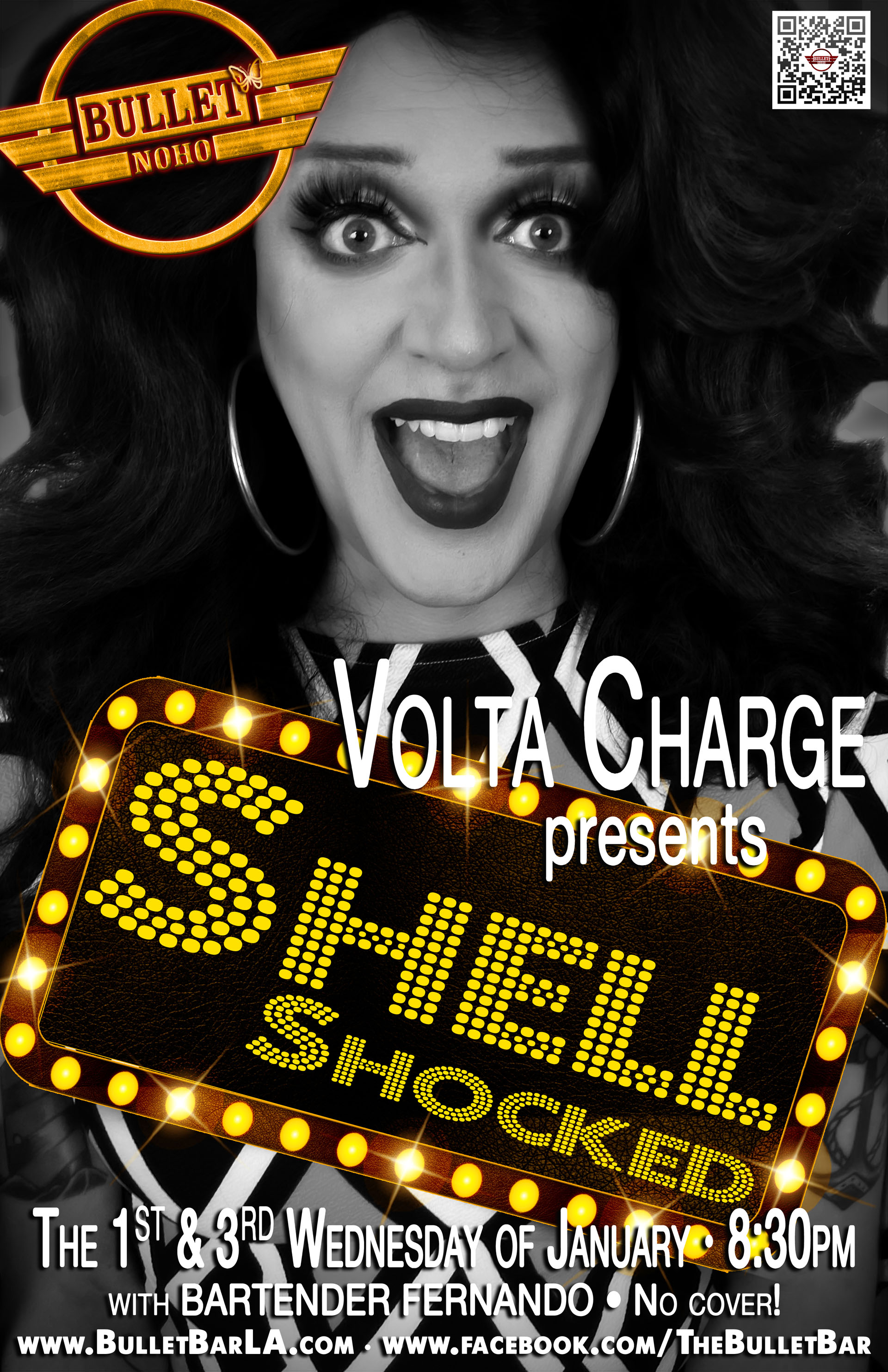 THE BULLET BAR & VOLTA CHARGE Present SHELL SHOCKED: Wednesday, 01/03/24 at 8:30 PM! No Cover!