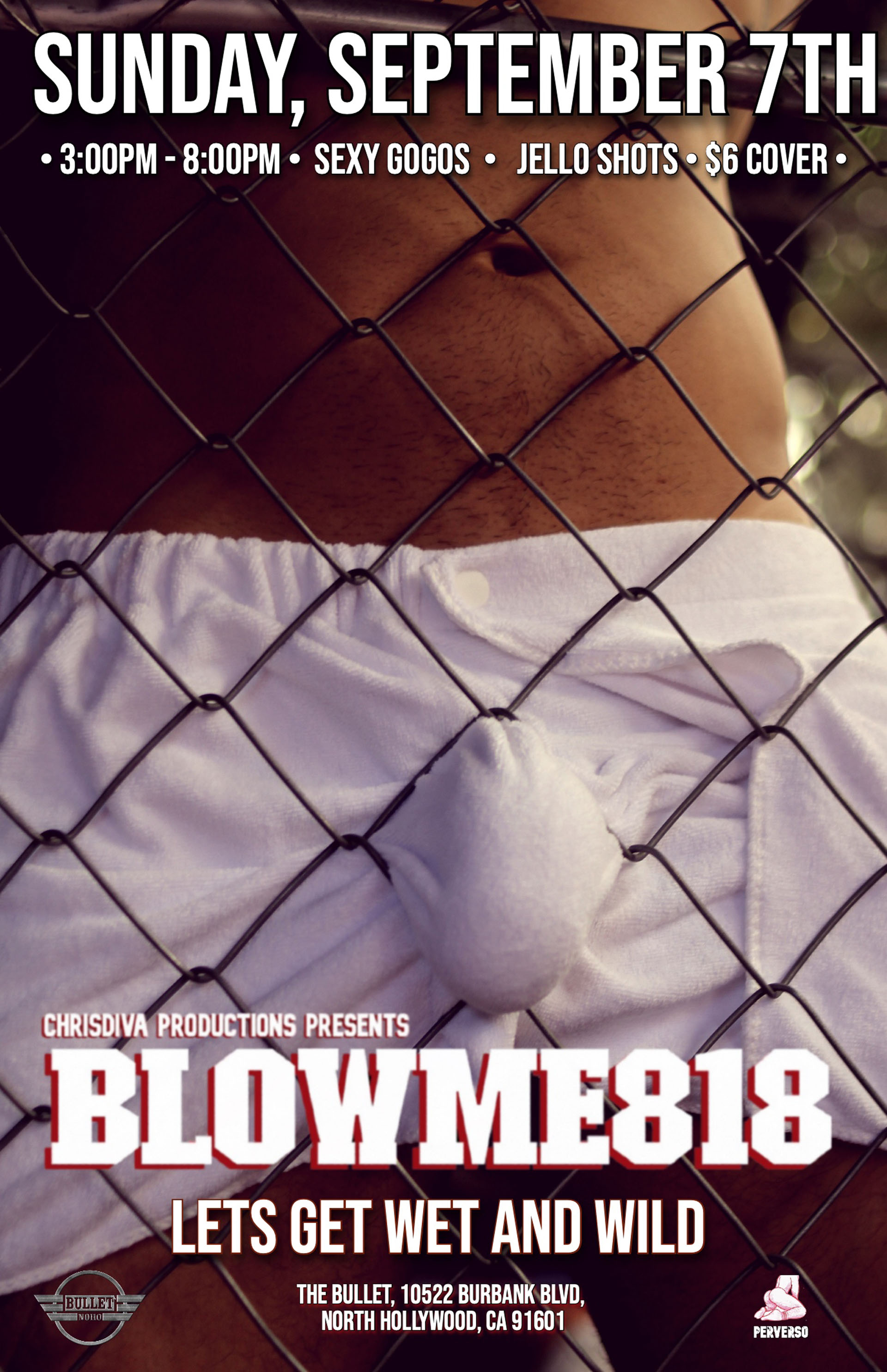 BLOWME818 Hosted by MR. CSW 2023, Christopher Velasquez + DJ DYNAMO: Sunday, 09/07/25 from 3PM-8PM. Free BBQ! Sexy GoGo's! JELL-O Shots! $6 cover.