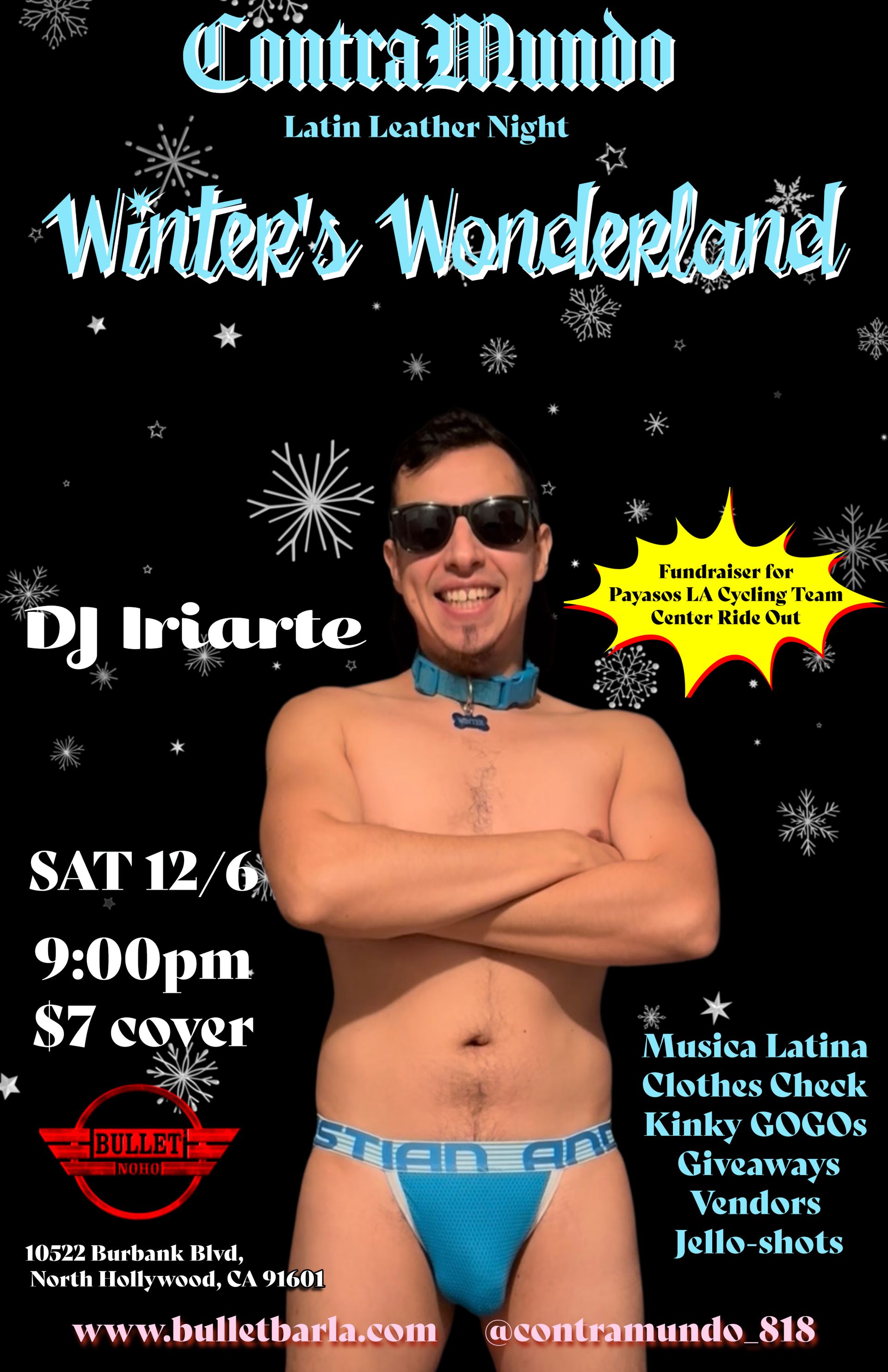 CONTRA MUNDO WINTER WONDERLAND + DJ IRIARTE: Saturday, 12/06/25 at 9:00 PM! $7 cover