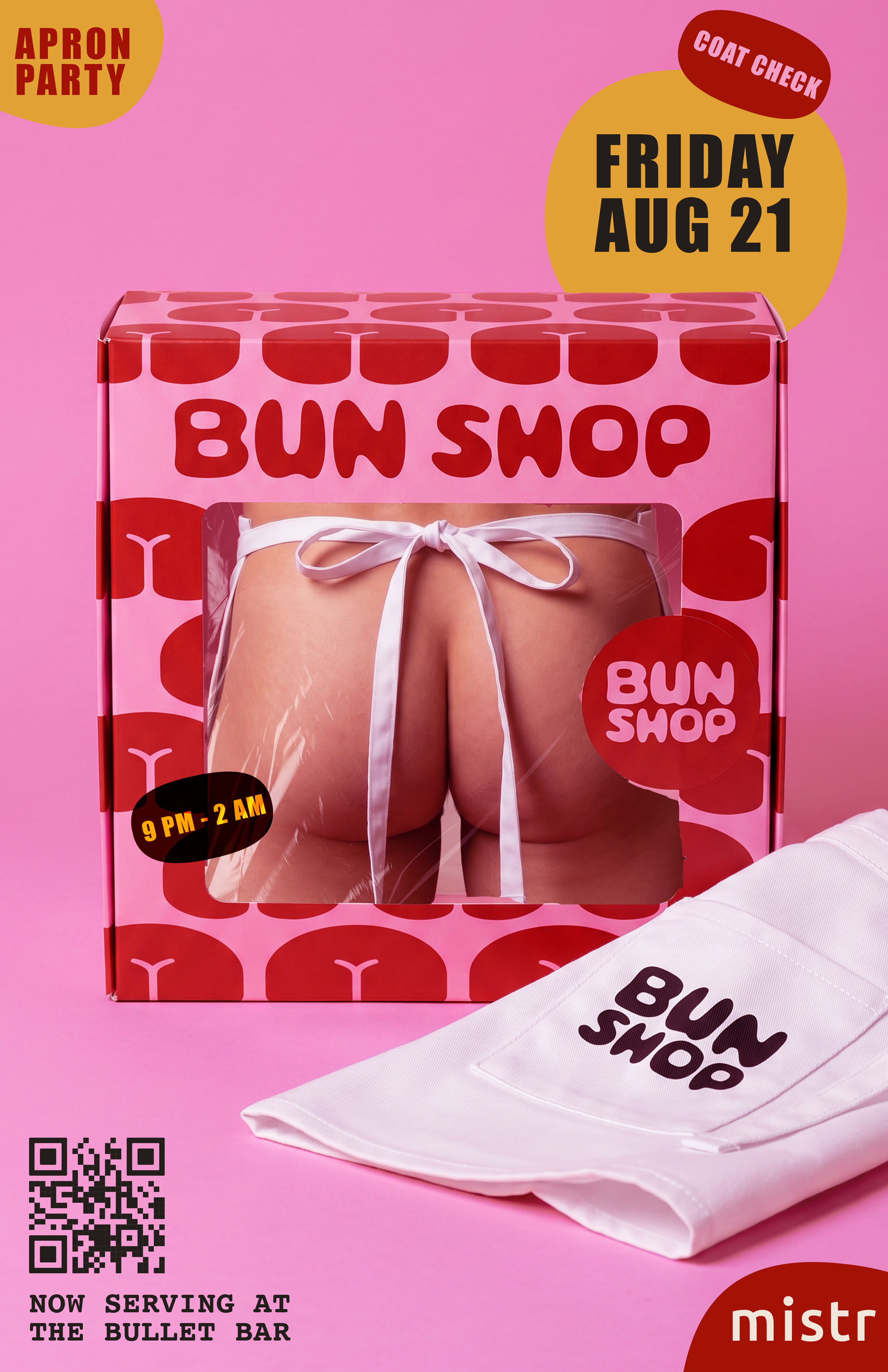 BUN SHOP Apron Party, Los Angeles | Friday, 08/21/26 | 9 PM – 2 AM | The Bullet Bar